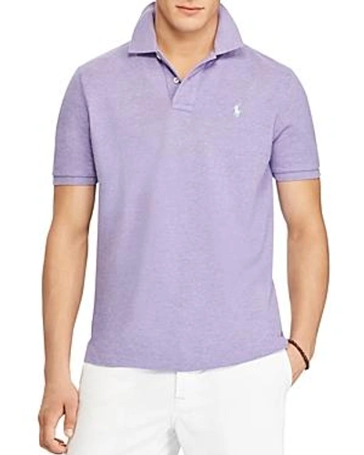 Shop Polo Ralph Lauren Custom Slim Fit Mesh Short Sleeve Polo Shirt In Purple