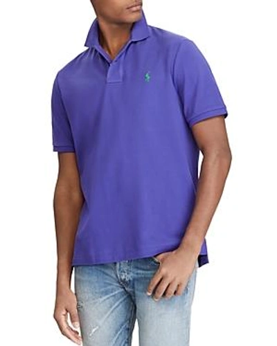 Shop Polo Ralph Lauren Classic Fit Stretch Mesh Polo Shirt In Purple