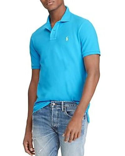 Shop Polo Ralph Lauren Classic Fit Stretch Mesh Polo Shirt In Blue