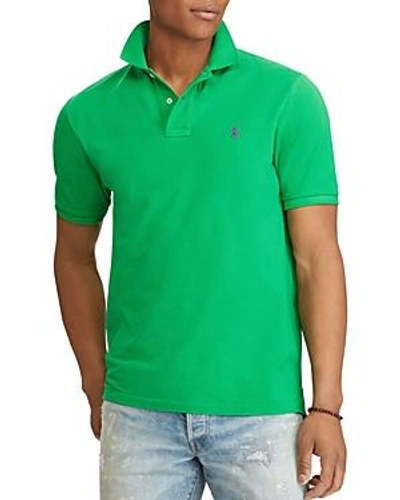Shop Polo Ralph Lauren Custom Slim Fit Mesh Short Sleeve Polo Shirt In Green