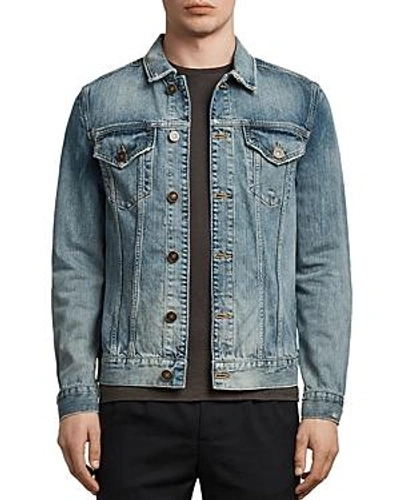 Shop Allsaints Inverness Jacket In Indigo