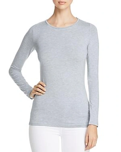 Shop Majestic Crewneck Long Sleeve Tee In Bleute