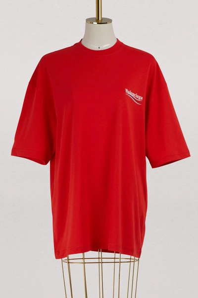 Shop Balenciaga Balenciage Oversized T-shirt In Red