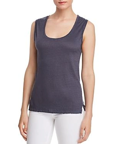 Shop Project Social T All About Me Linen Tank In Steel Blue