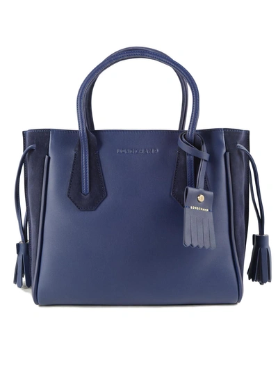 Shop Longchamp Penelope Tote In Blue