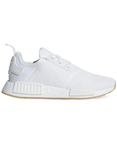 Shop Adidas Originals Adidas Men's Nmd R1 Casual Sneakers From Finish Line In Footwear White / Footwear