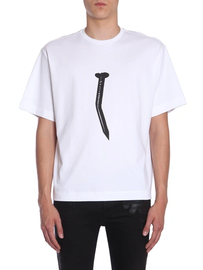 Shop Diesel Black Gold Teorial-nail T-shirt In Bianco