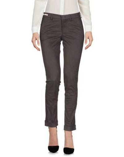 Shop Berwich Casual Pants In Steel Grey