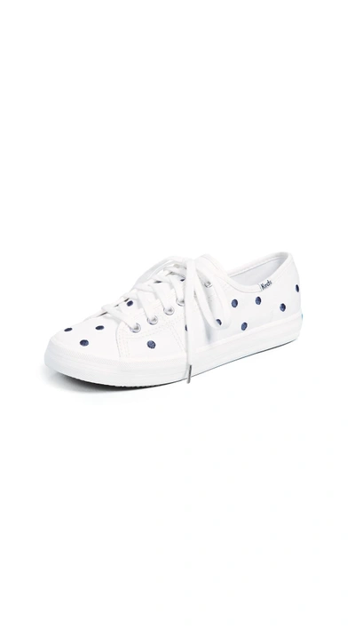 Shop Keds X Kate Spade Dancing Dot Sneakers In Cream/navy