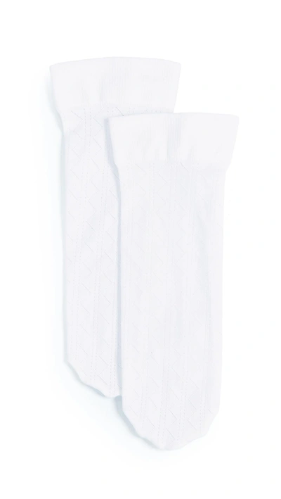 Shop Wolford Florence Socks In White