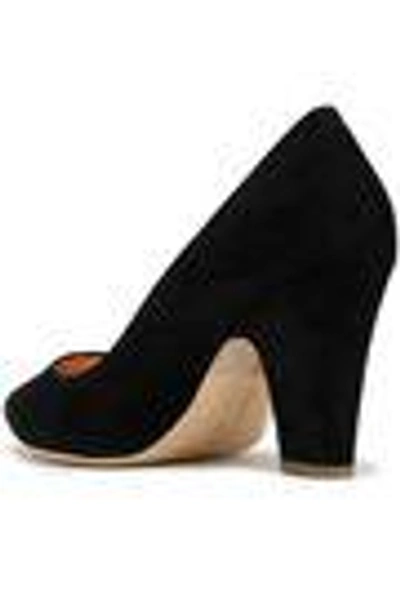 Shop Rupert Sanderson Suede Pumps In Black