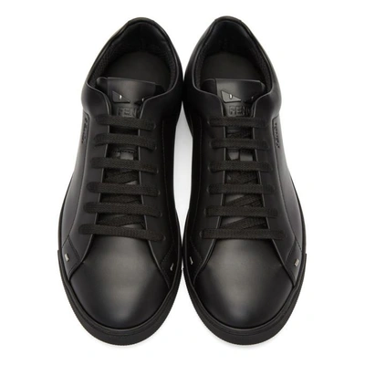 Shop Fendi Black Mini Bag Bugs Sneakers In F0qa1.blk