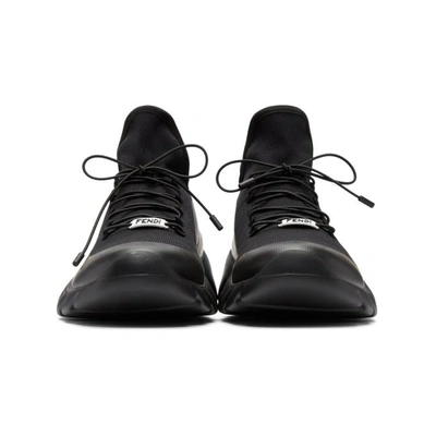 Shop Fendi Black  Vocabulary Running Sneakers In Foup9 Black