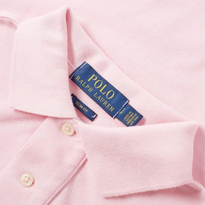 Shop Polo Ralph Lauren Slim Fit Polo In Pink