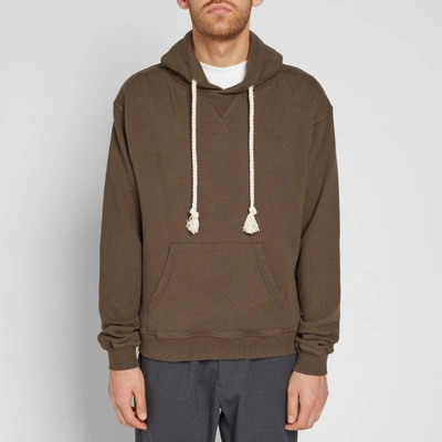 Shop Jw Anderson Embroidered Logo Hoody In Brown