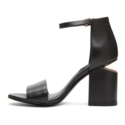 Shop Alexander Wang Black Abby Sandals In 001 Black