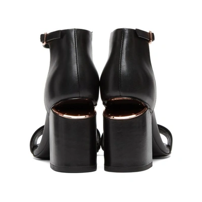 Shop Alexander Wang Black Abby Sandals In 001 Black