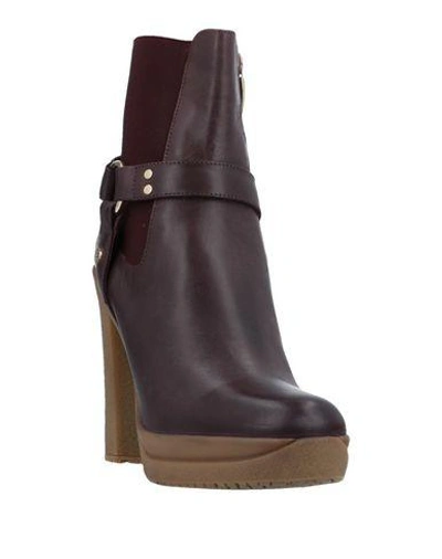 Shop Cesare Paciotti 4us Ankle Boot In Deep Purple