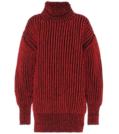 Shop Balenciaga Wool Sweater In Red