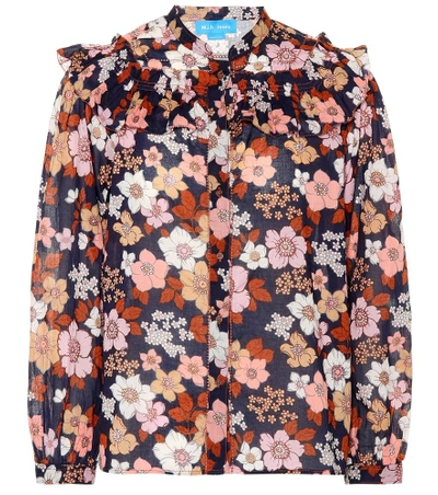 Shop M.i.h. Jeans Hayden Floral Cotton Blouse In Multicoloured