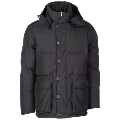 Shop Emporio Armani Men's Outerwear Down Jacket Blouson Hood In Black