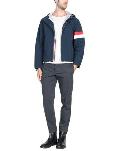 Shop Thom Browne Jacket In Dark Blue