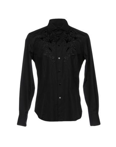Shop Ermanno Scervino Shirts In Black