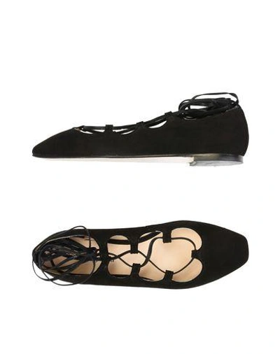 Shop Anna Baiguera Ballet Flats In Black