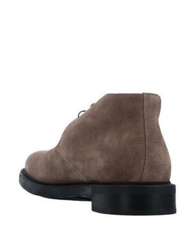 Santoni Ankle Boots In Dove Grey