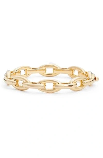 Shop Kate Spade Chain Reaction Link Bangle Bracelet In Gold