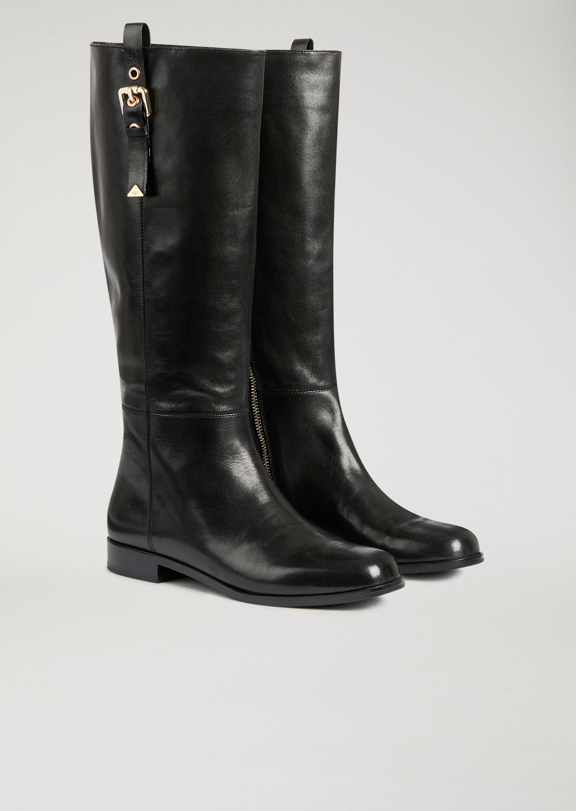 Emporio Armani Boots - Item 11511722 In Black | ModeSens