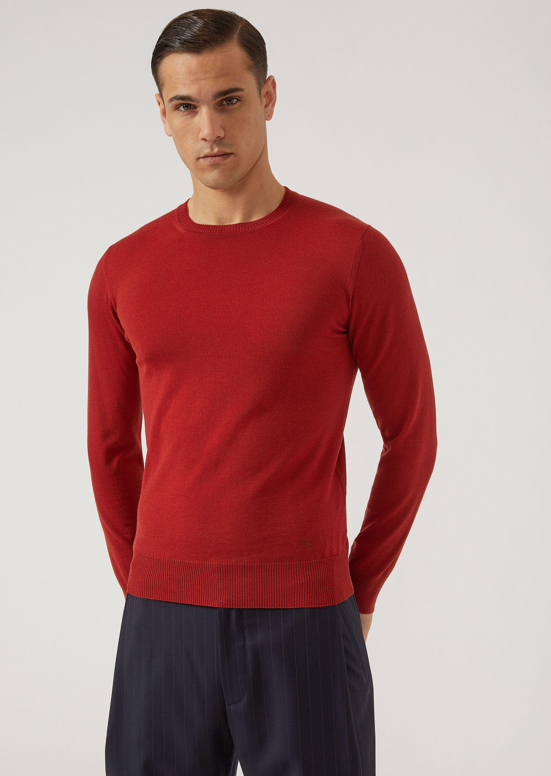 Emporio Armani Sweaters - Item 39882725 In Bordeaux | ModeSens