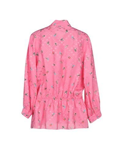 Shop Balenciaga Floral Shirts & Blouses In Pink