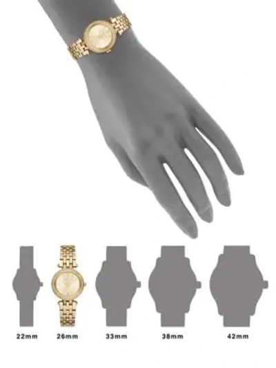 Shop Michael Kors Darci Petite Pavé Goldtone Stainless Steel Bracelet Watch