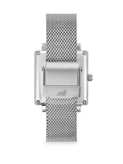 Shop Larsson & Jennings Norse Bernadotte Silvertone Mesh Bracelet Watch