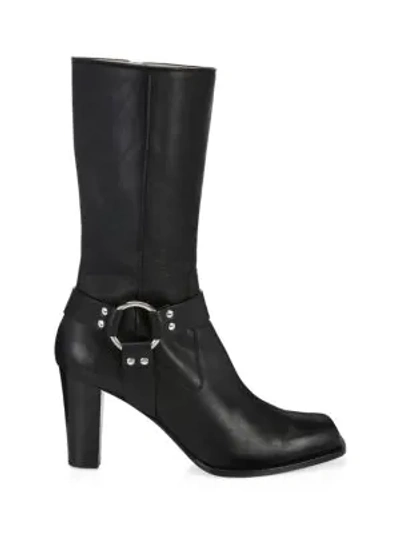 Shop Altuzarra Luxy Harness Ankle Leather Boots In Black