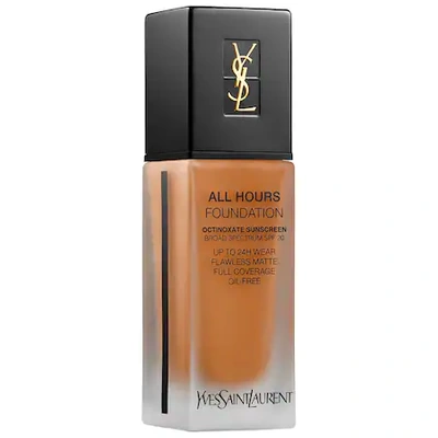 Shop Saint Laurent All Hours Longwear Natural Matte Foundation Spf 20 B75 Hazelnut 0.84 oz/ 25 ml