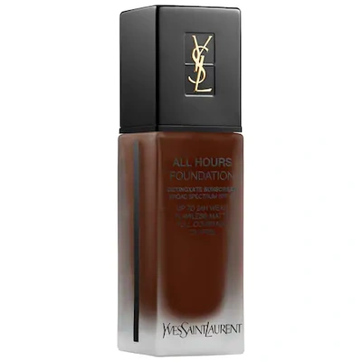 Shop Saint Laurent All Hours Longwear Natural Matte Foundation Spf 20 B95 Espresso 0.84 oz/ 25 ml