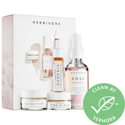 Shop Herbivore Hydrate + Glow Natural Skincare Mini Collection