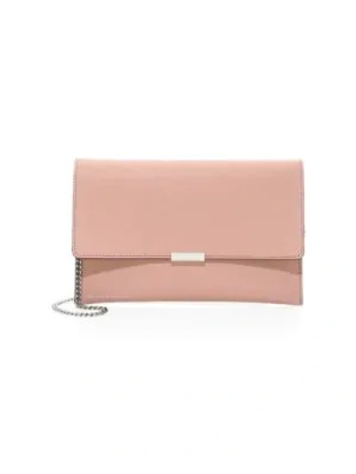 Shop Loeffler Randall Leather Envelope Clutch In Buff Pink