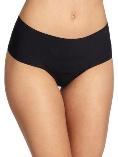 Shop Hanky Panky Godiva High-rise Thong In Black