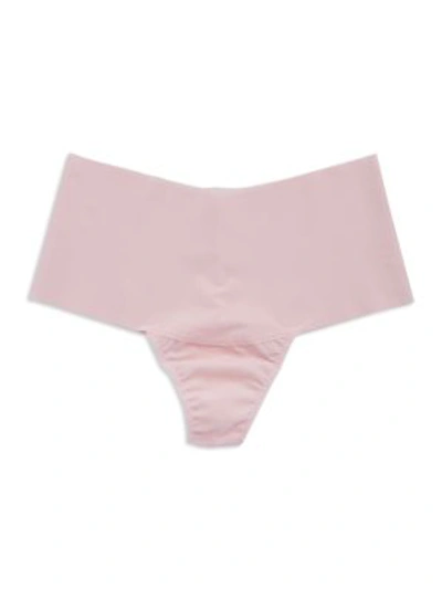 Shop Hanky Panky Godiva High-rise Thong In Bliss Pink