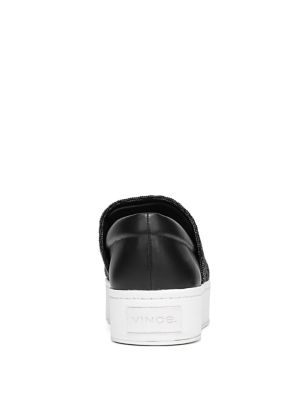 vince weadon leather platform sneakers