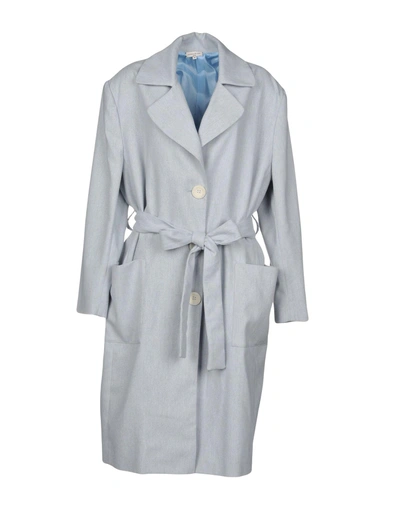 Shop Natasha Zinko Coat In Light Grey