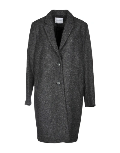 Shop American Vintage Coat In Steel Grey
