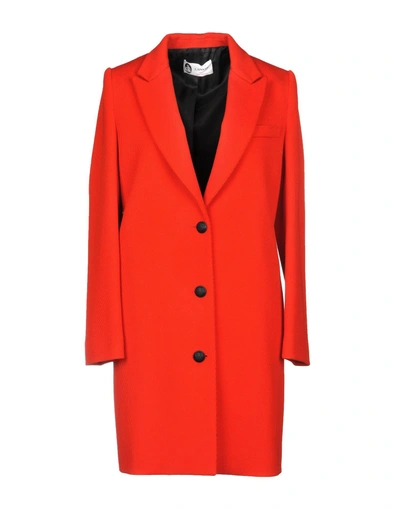 Shop Lanvin Coat In Red