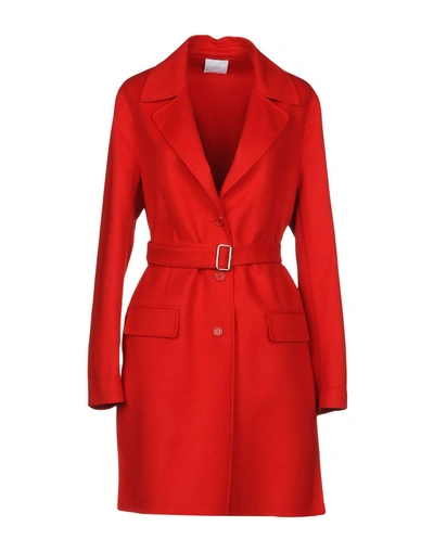Shop Agnona Full-length Jacket In Red