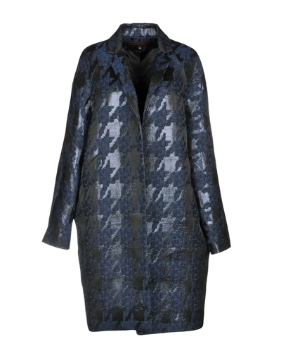 Shop Martin Grant Full-length Jacket In Dark Blue