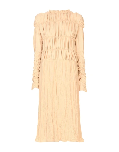 Shop Marni Midi Dress In Sand