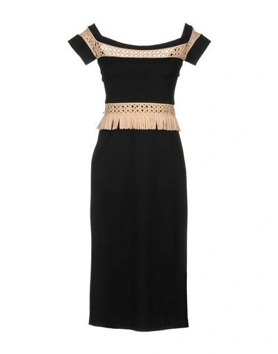 Shop Alexis Knee-length Dress In Black